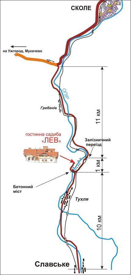 Lev Hotell Tukhlya Exteriör bild